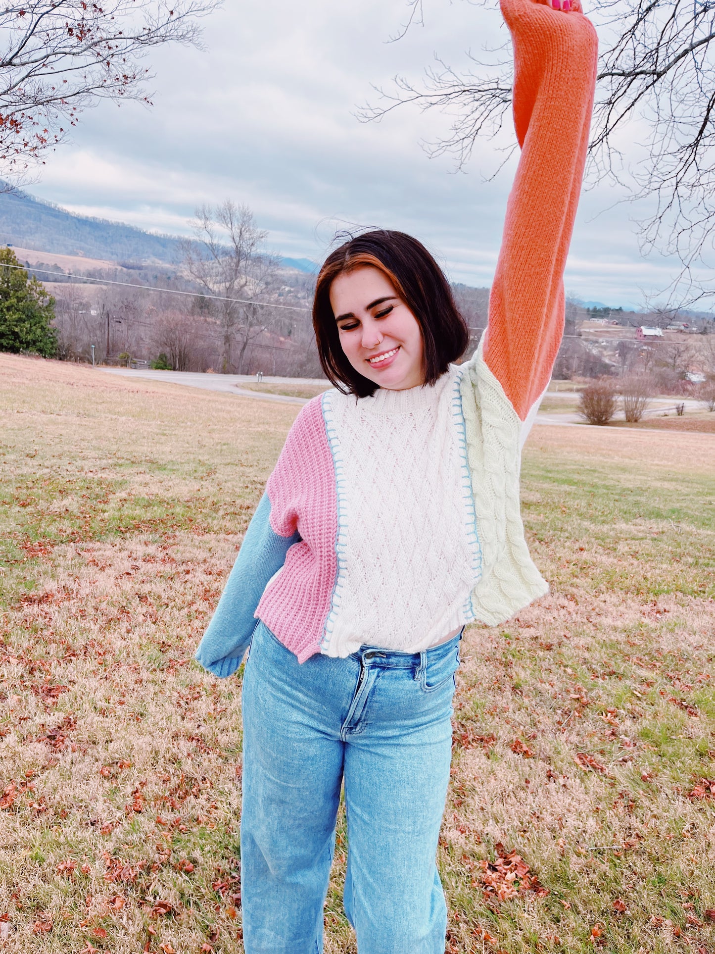 Sunset block Sweater