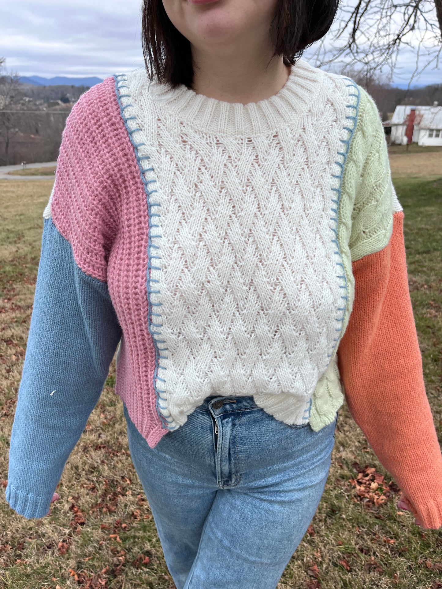 Sunset block Sweater