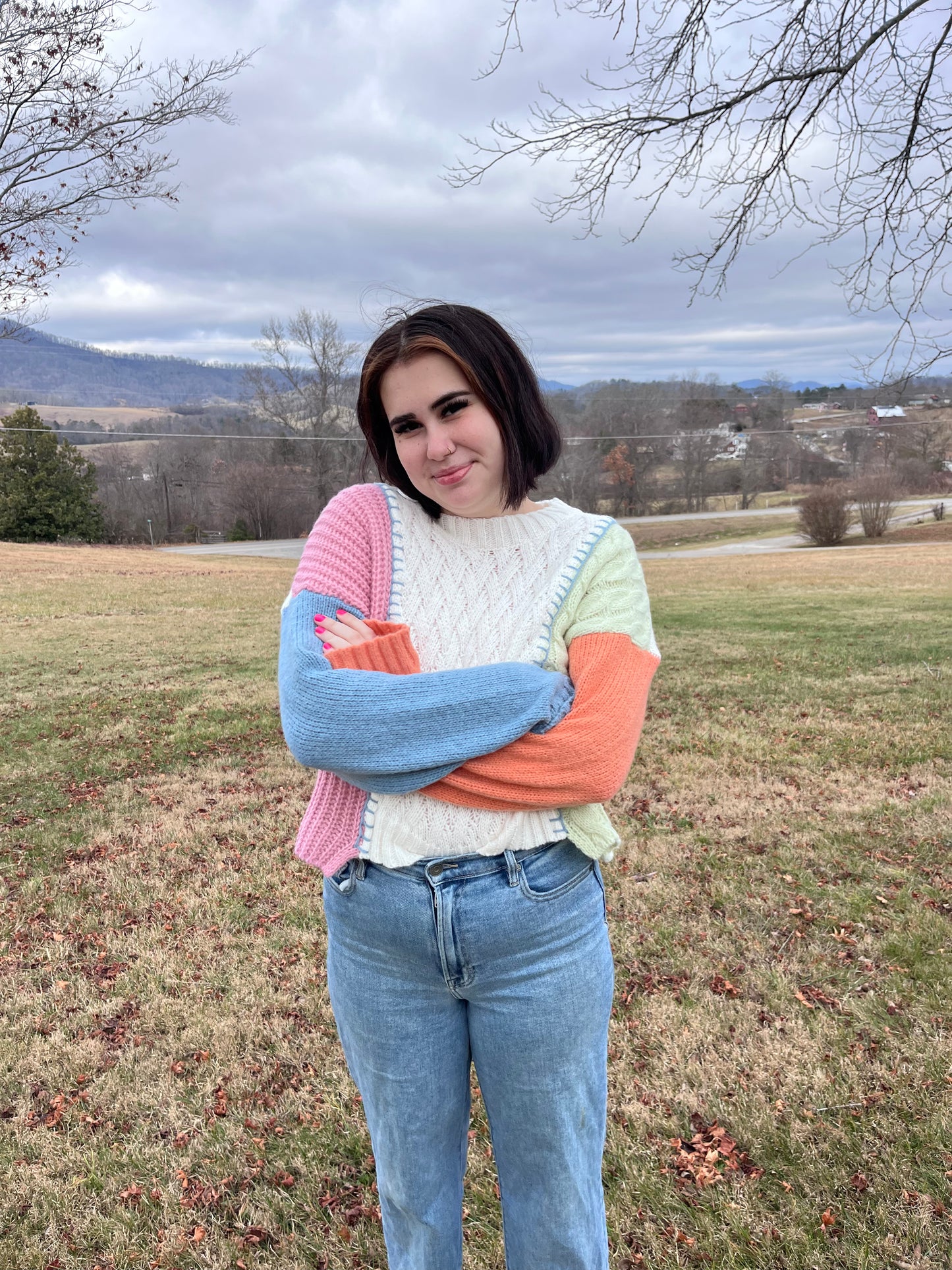 Sunset block Sweater